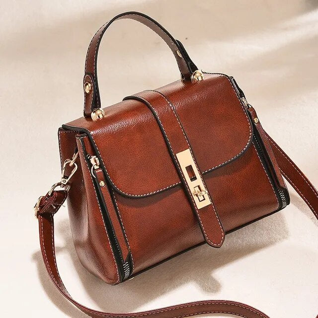 Sac bandoulière, en cuir, délicat – Vente Flash Bijoux