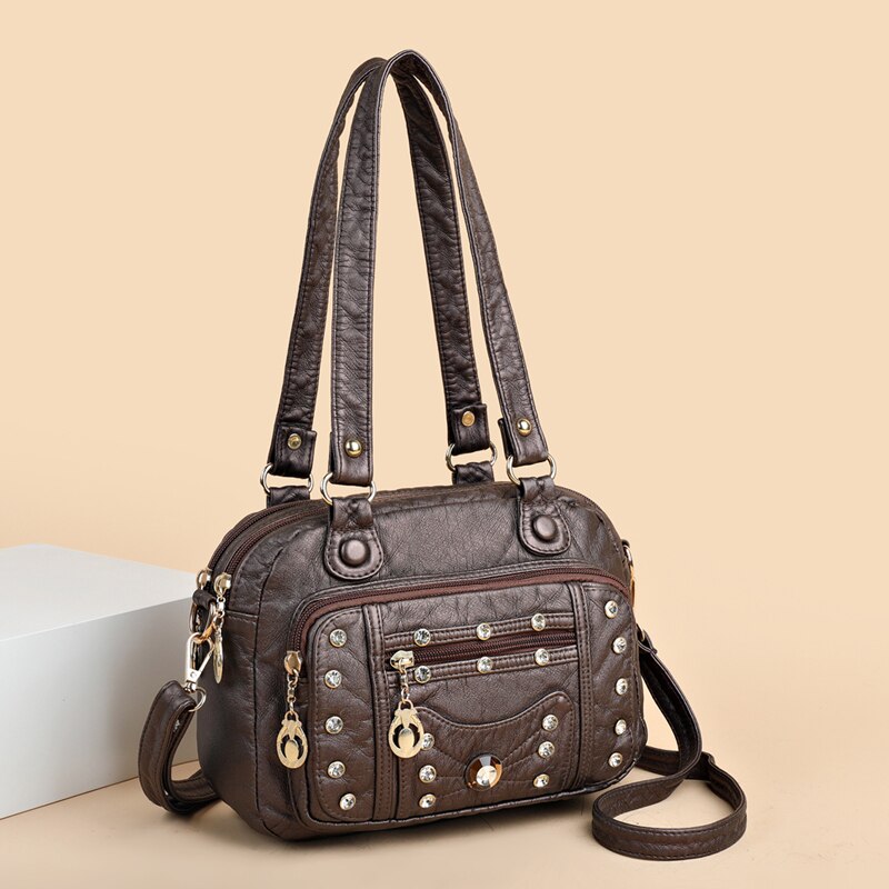 Sac pochette, en cuir, intemporel – Vente Flash Bijoux