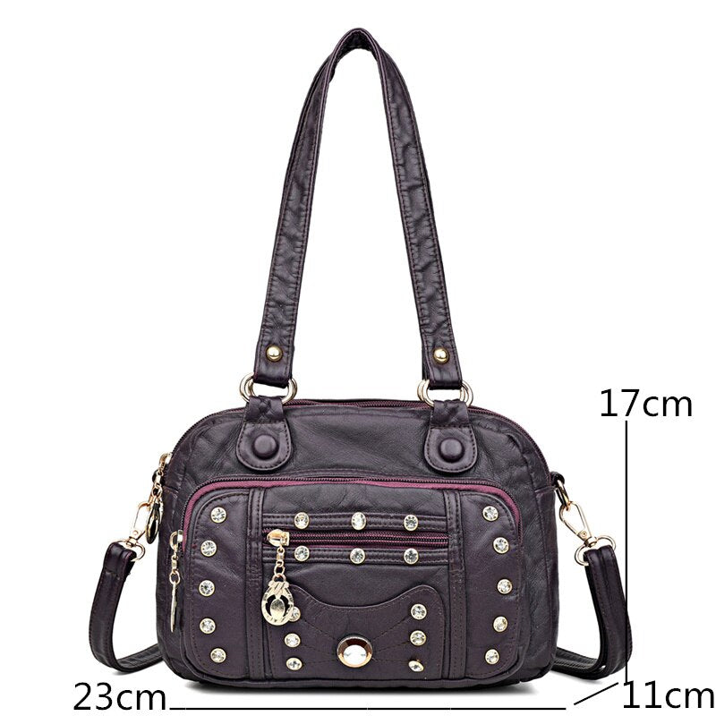 Sac pochette, en cuir, intemporel – Vente Flash Bijoux