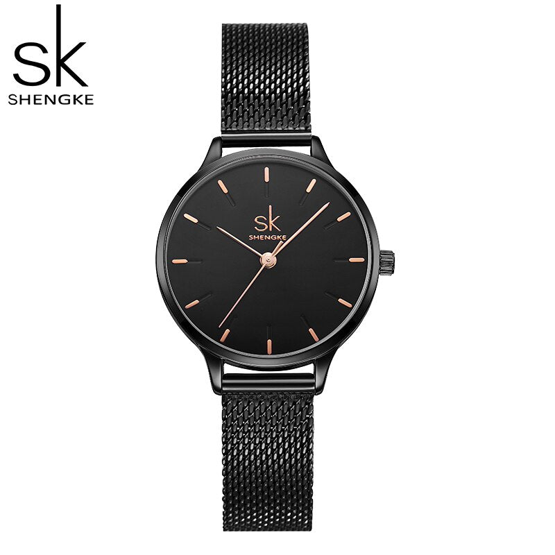 Montre femme à quartz, bracelet cuir, tendance, chic – Vente Flash Bijoux