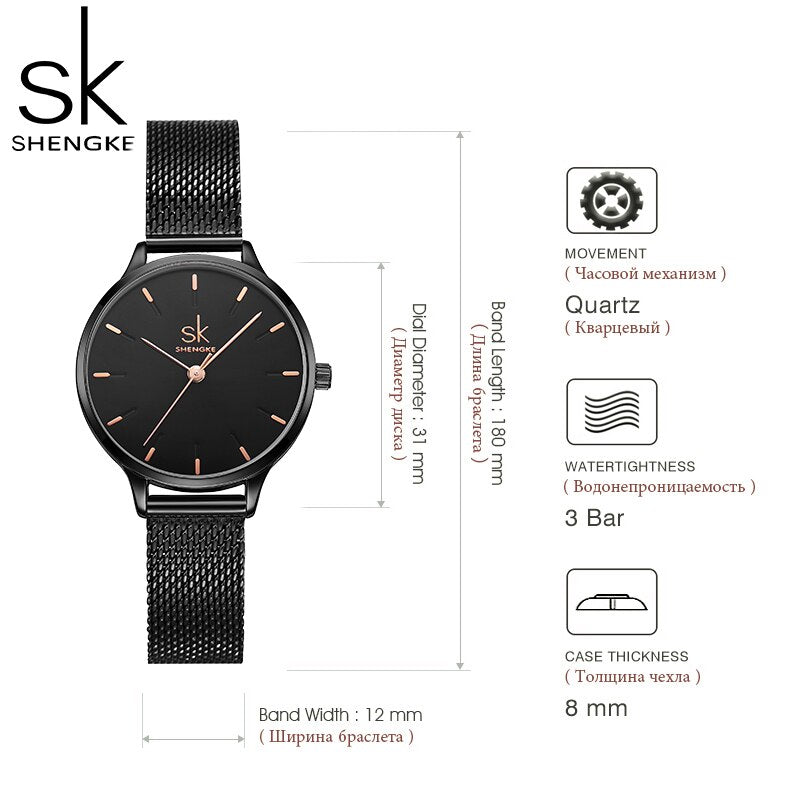 Montre femme à quartz, bracelet cuir, tendance, chic – Vente Flash Bijoux