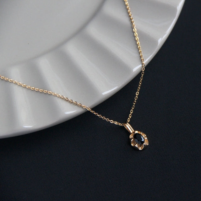 Collier femme doré, chaîne, zircon cubique, raffiné – Vente Flash Bijoux