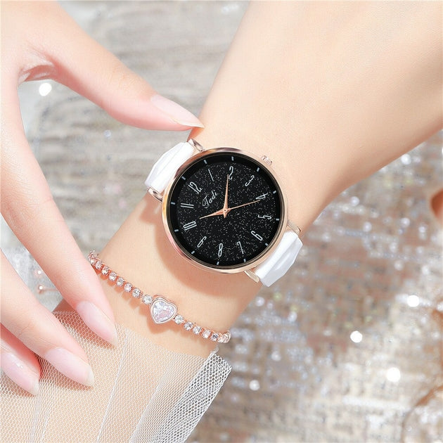 Montre femme noire, à quartz – Vente Flash Bijoux