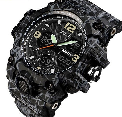 Montre homme à quartz, graphique – Vente Flash Bijoux