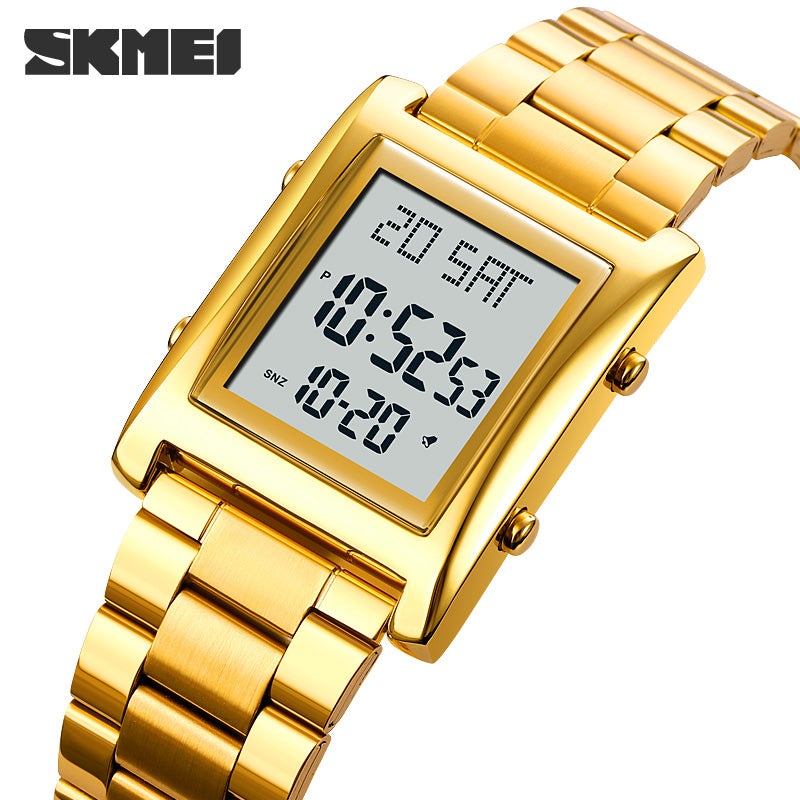 Montre homme acier inoxydable, chronographe, bracelet acier, élégant – Vente Flash Bijoux