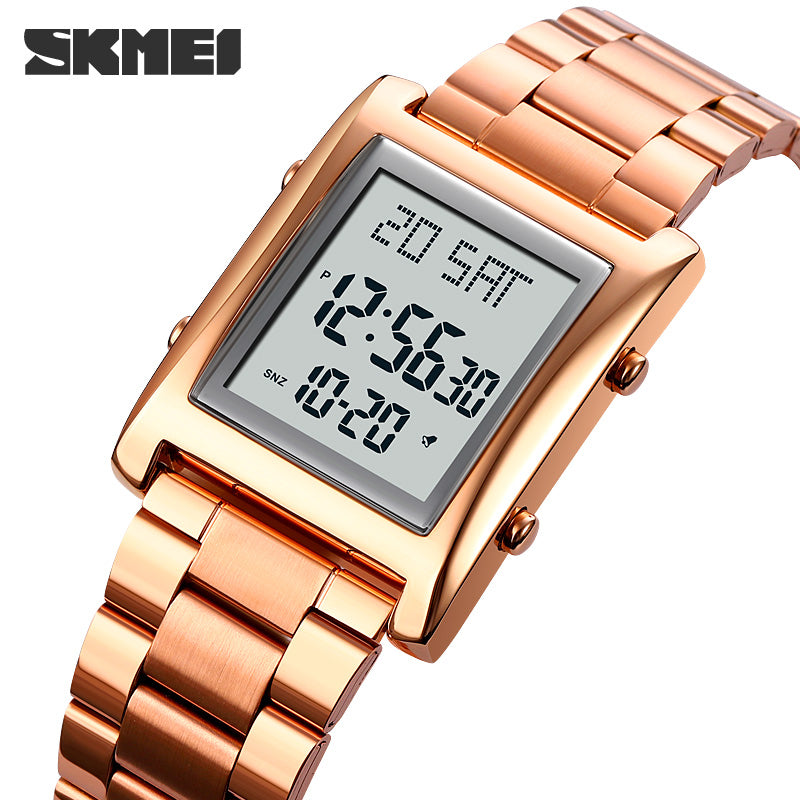Montre homme acier inoxydable, chronographe, bracelet acier, élégant – Vente Flash Bijoux