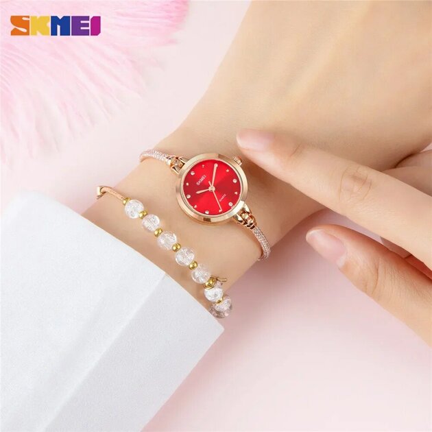Montre femme acier inoxydable, à quartz, bracelet acier, graphique – Vente Flash Bijoux