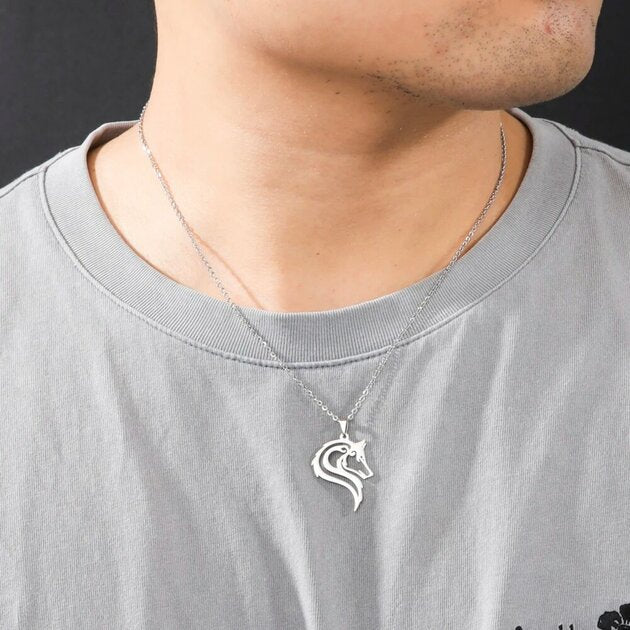 Collier femme acier inoxydable, vintage – Vente Flash Bijoux