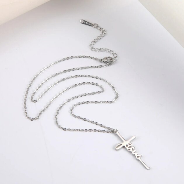 Collier femme doré, croix – Vente Flash Bijoux
