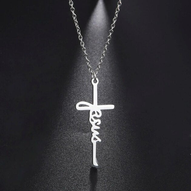 Collier femme doré, croix – Vente Flash Bijoux