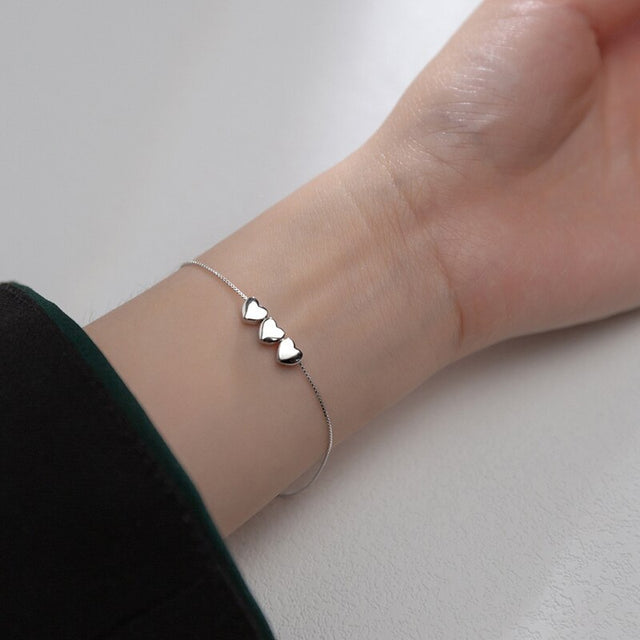 Bracelet femme argenté, romantique – Vente Flash Bijoux
