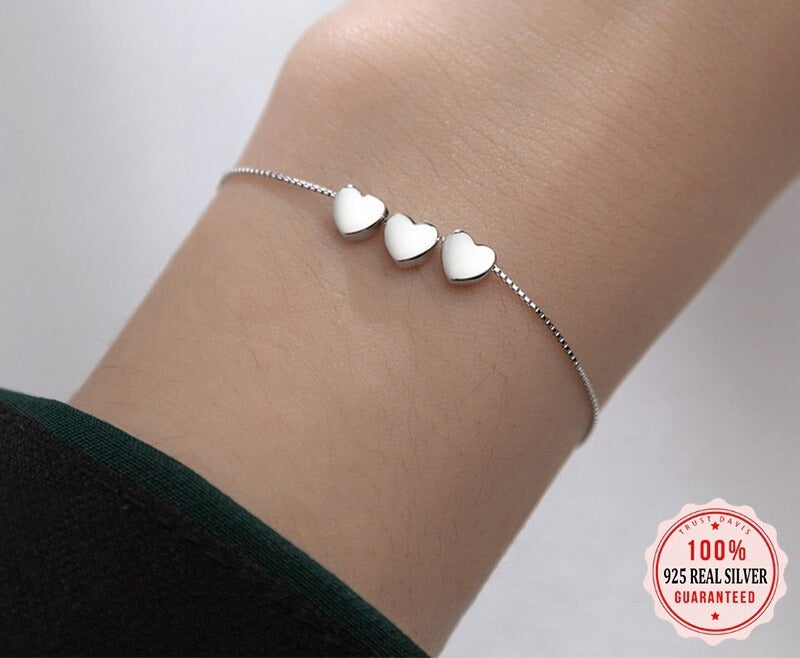 Bracelet femme argenté, romantique – Vente Flash Bijoux