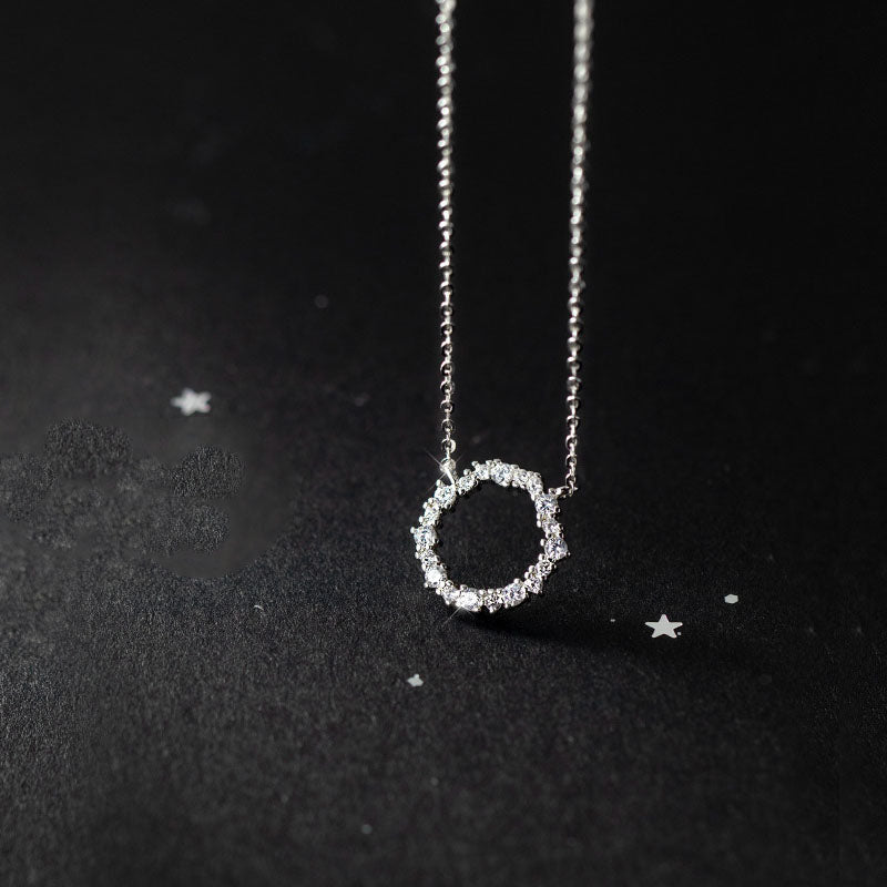Collier femme doré ou argenté, chaîne, zircon cubique – Vente Flash Bijoux