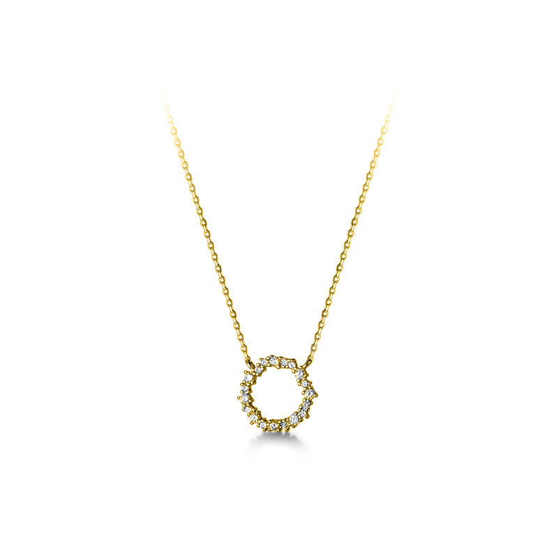 Collier femme doré ou argenté, chaîne, zircon cubique – Vente Flash Bijoux