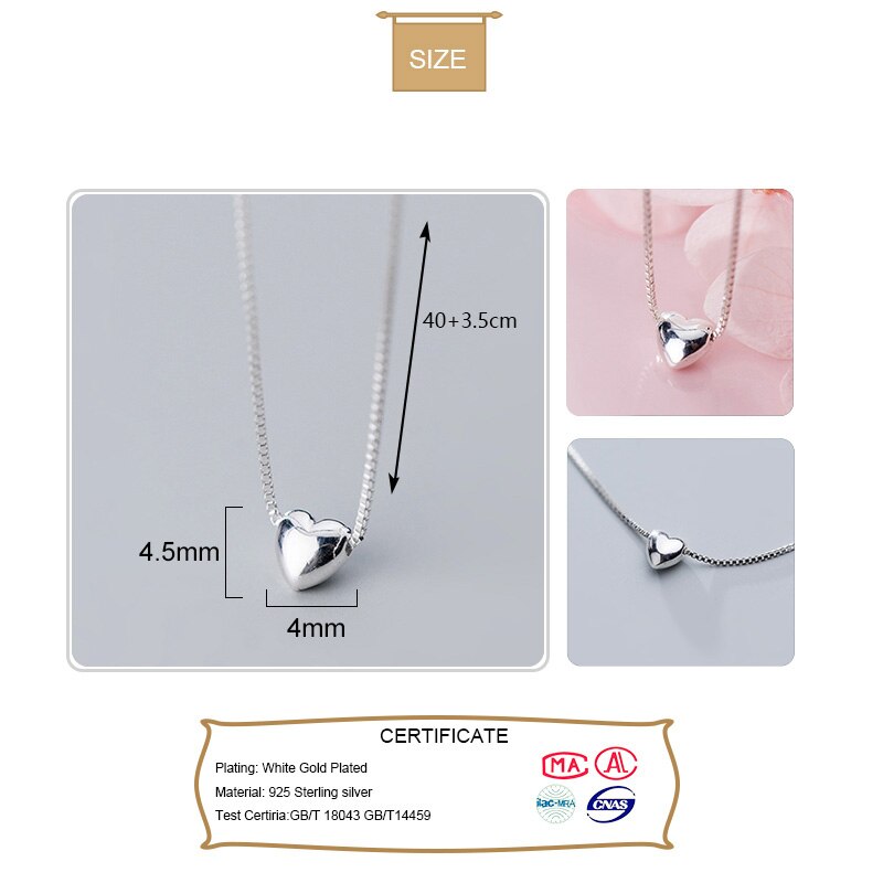 Collier femme argenté, cœur – Vente Flash Bijoux