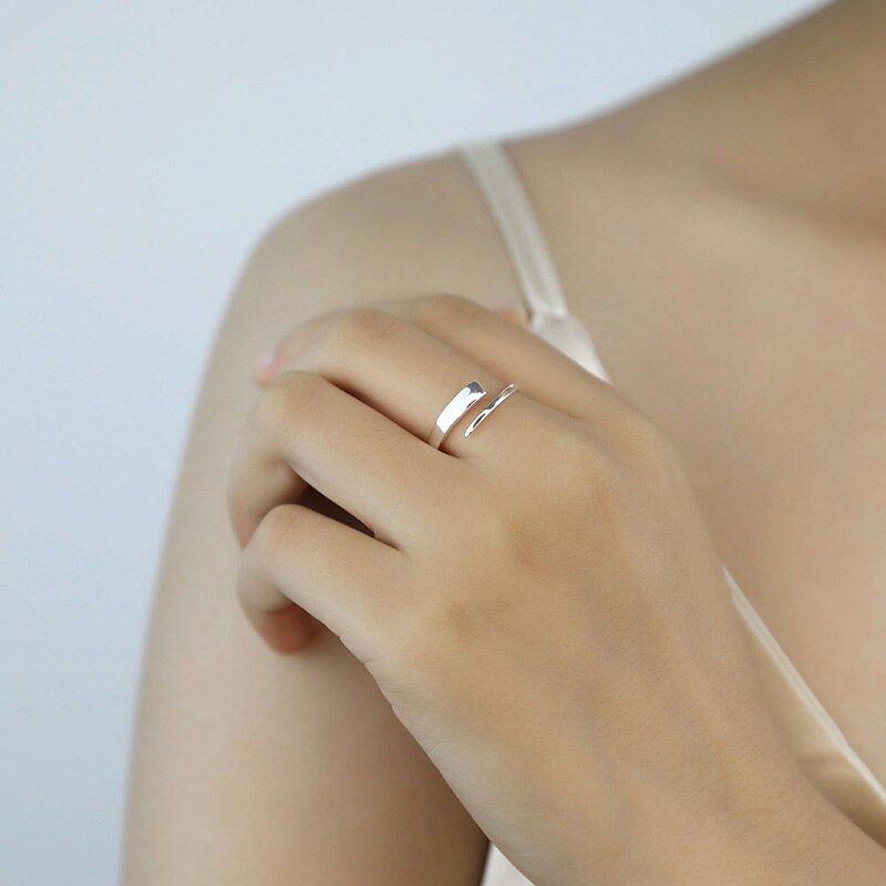 Bague femme argentée, élégant – Vente Flash Bijoux