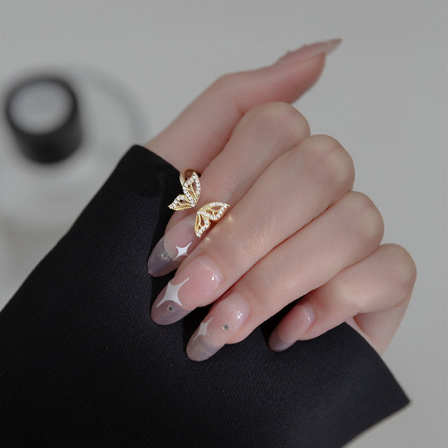Bague femme dorée ou argentée, zircon cubique, ajustable, délicat – Vente Flash Bijoux