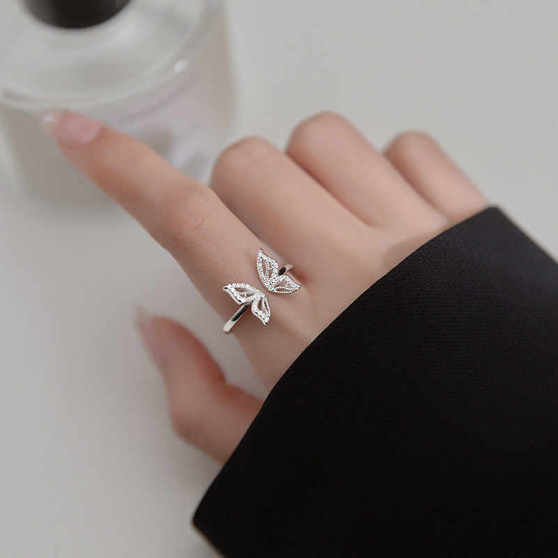 Bague femme dorée ou argentée, zircon cubique, ajustable, délicat – Vente Flash Bijoux