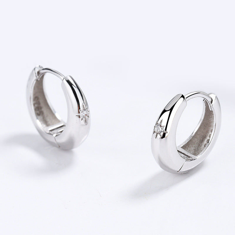 Boucles d'oreilles dorées ou argentées, zircon cubique – Vente Flash Bijoux
