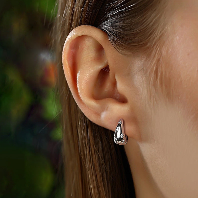 Boucles d'oreilles dorées ou argentées, zircon cubique – Vente Flash Bijoux
