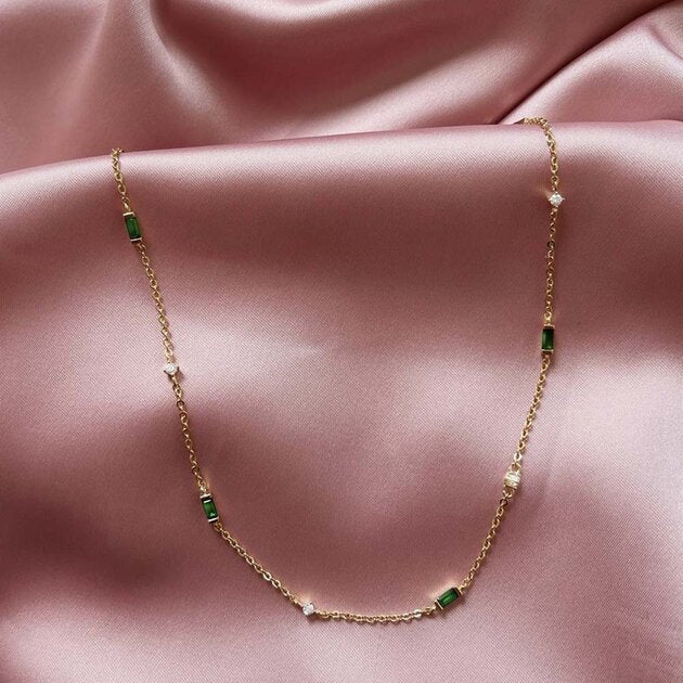 Collier femme doré ou argenté, ras du cou, zircon cubique – Vente Flash Bijoux