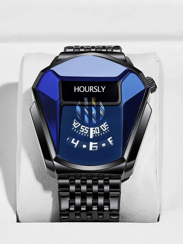 Montre homme acier inoxydable, à quartz, bracelet acier, intemporel – Vente Flash Bijoux