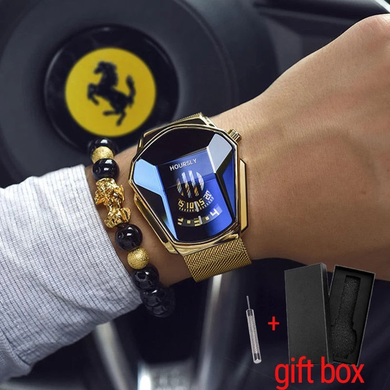Montre homme acier inoxydable, à quartz, bracelet acier, intemporel – Vente Flash Bijoux