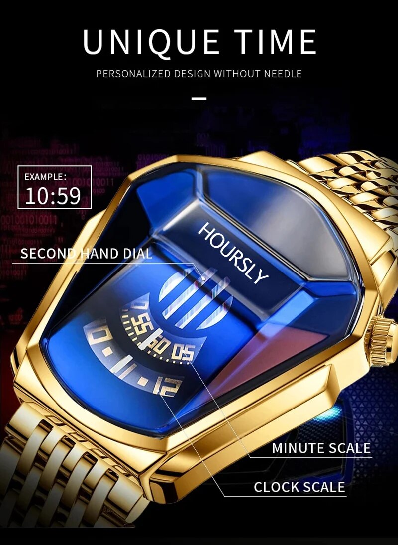 Montre homme acier inoxydable, à quartz, bracelet acier, intemporel – Vente Flash Bijoux