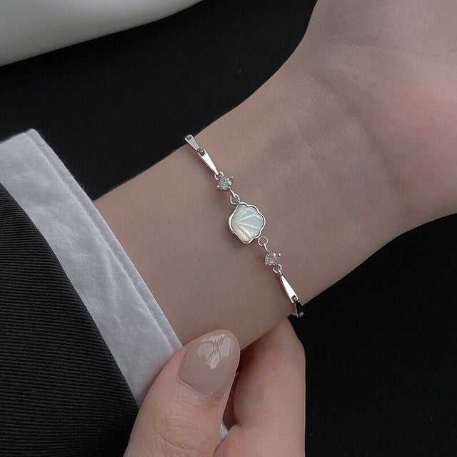 Bracelet femme argenté, chaîne – Vente Flash Bijoux