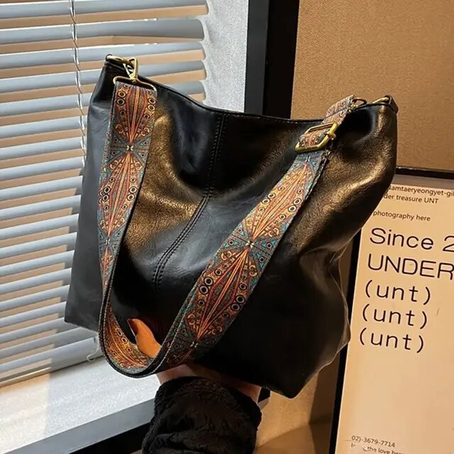 Sac bandoulière femme en cuir synthétique, vintage– Vente Flash Bijoux