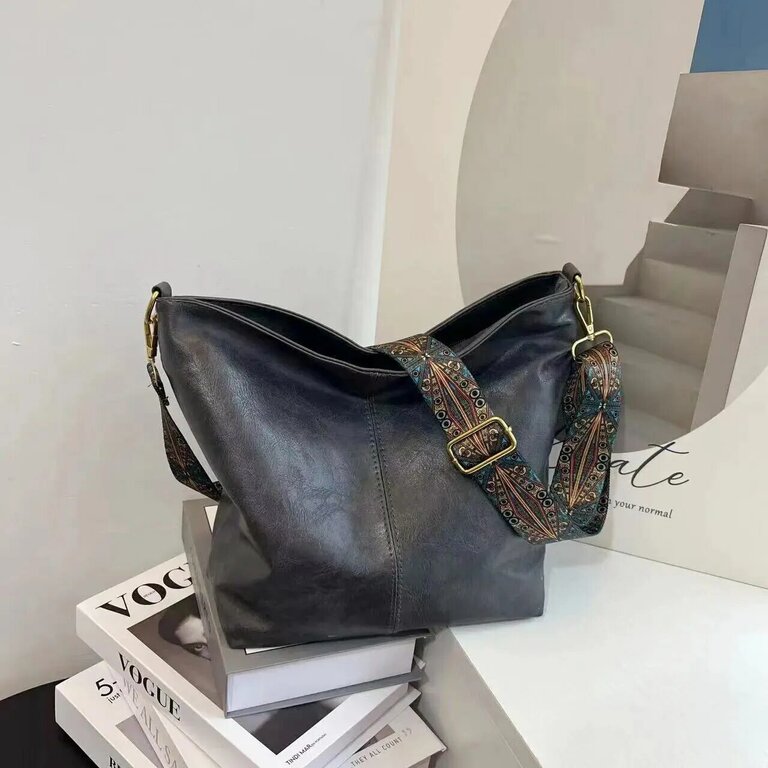 Sac bandoulière femme en cuir synthétique, vintage– Vente Flash Bijoux