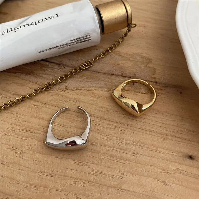 Bague femme dorée ou argentée, ajustable – Vente Flash Bijoux
