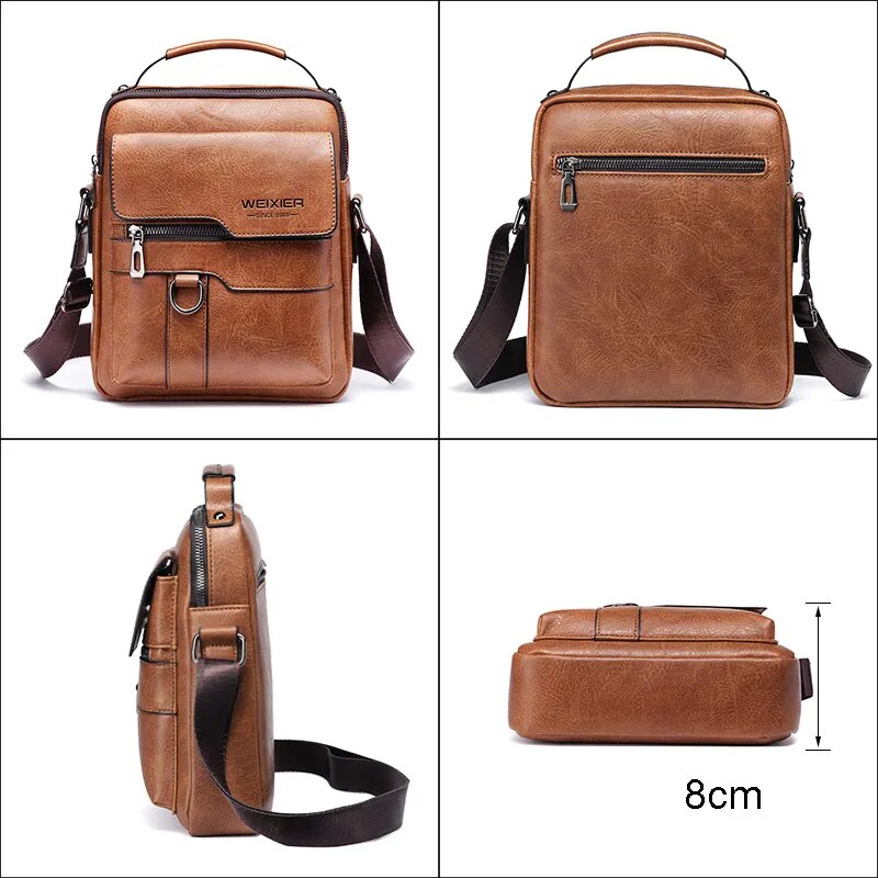 Sac homme bandoulière, en cuir – Vente Flash Bijoux