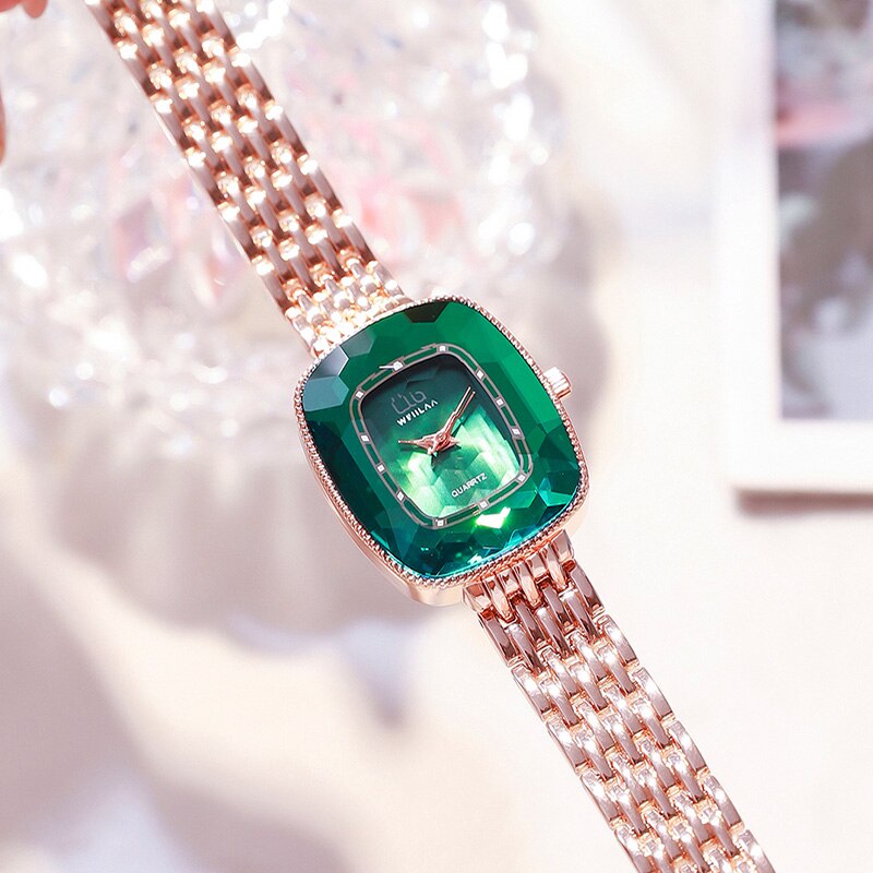 Montre femme acier inoxydable, à quartz, bracelet acier, minimaliste, romantique – Vente Flash Bijoux