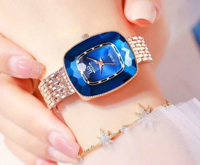 Montre femme acier inoxydable, à quartz, bracelet acier, minimaliste, romantique – Vente Flash Bijoux