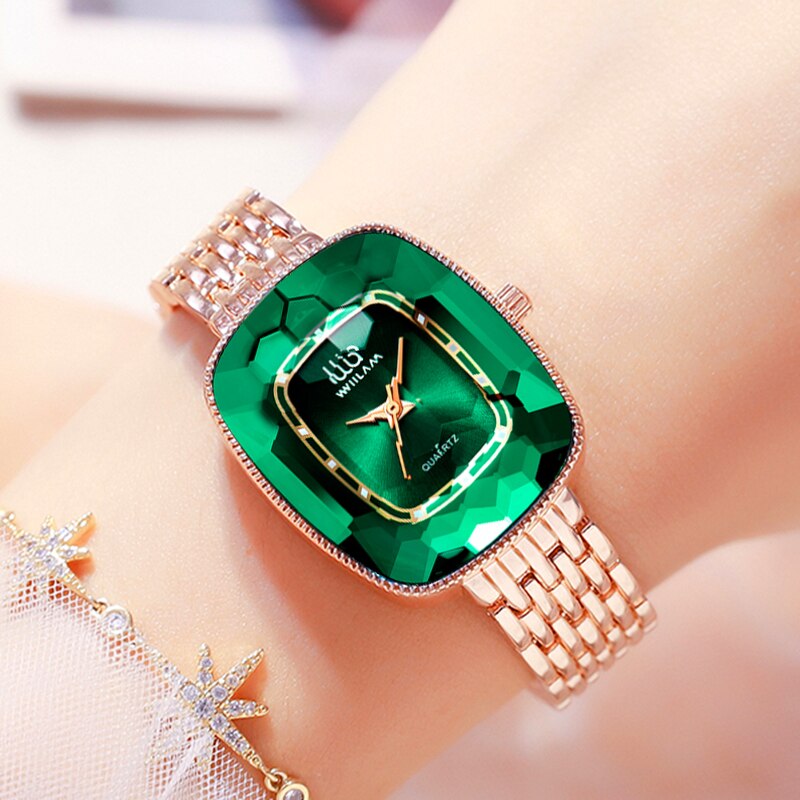 Montre femme acier inoxydable, à quartz, bracelet acier, minimaliste, romantique – Vente Flash Bijoux