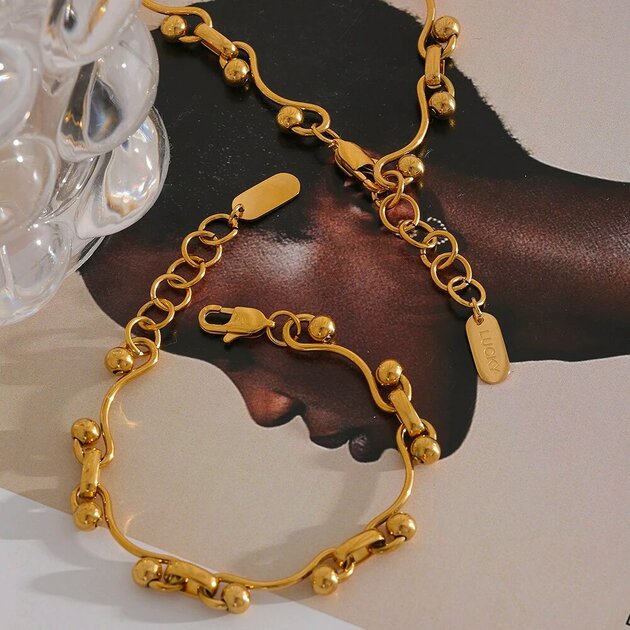 Bracelet femme doré, vintage – Vente Flash Bijoux