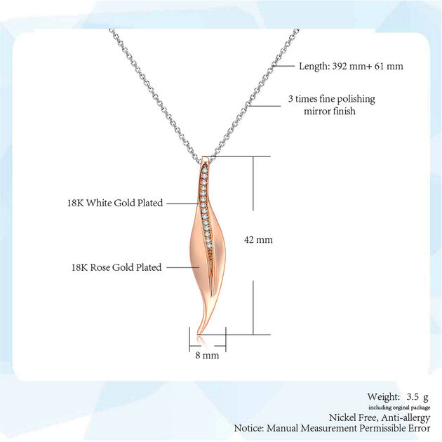Collier femme doré rose, zircon cubique – Vente Flash Bijoux