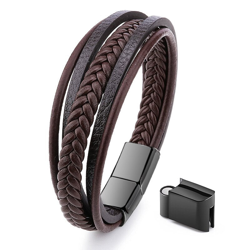 Bracelet homme acier inoxydable, chaîne, punk, bohème – Vente Flash Bijoux