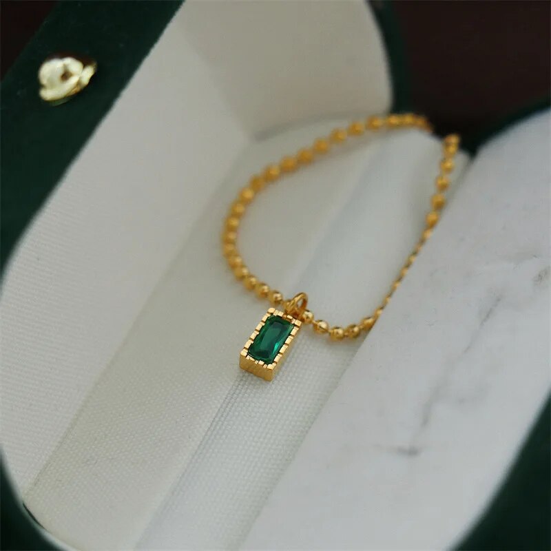 Collier femme doré, zircon cubique, élégant – Vente Flash Bijoux