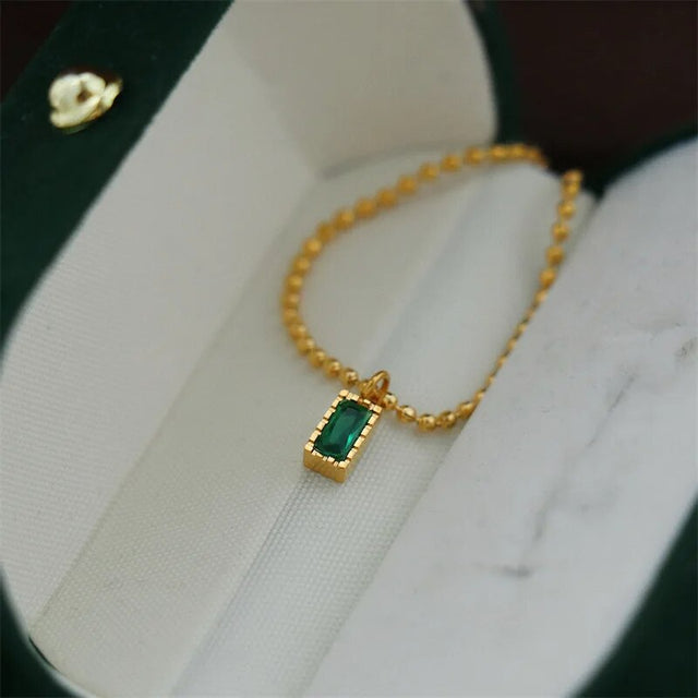 Collier femme doré, zircon cubique, élégant – Vente Flash Bijoux